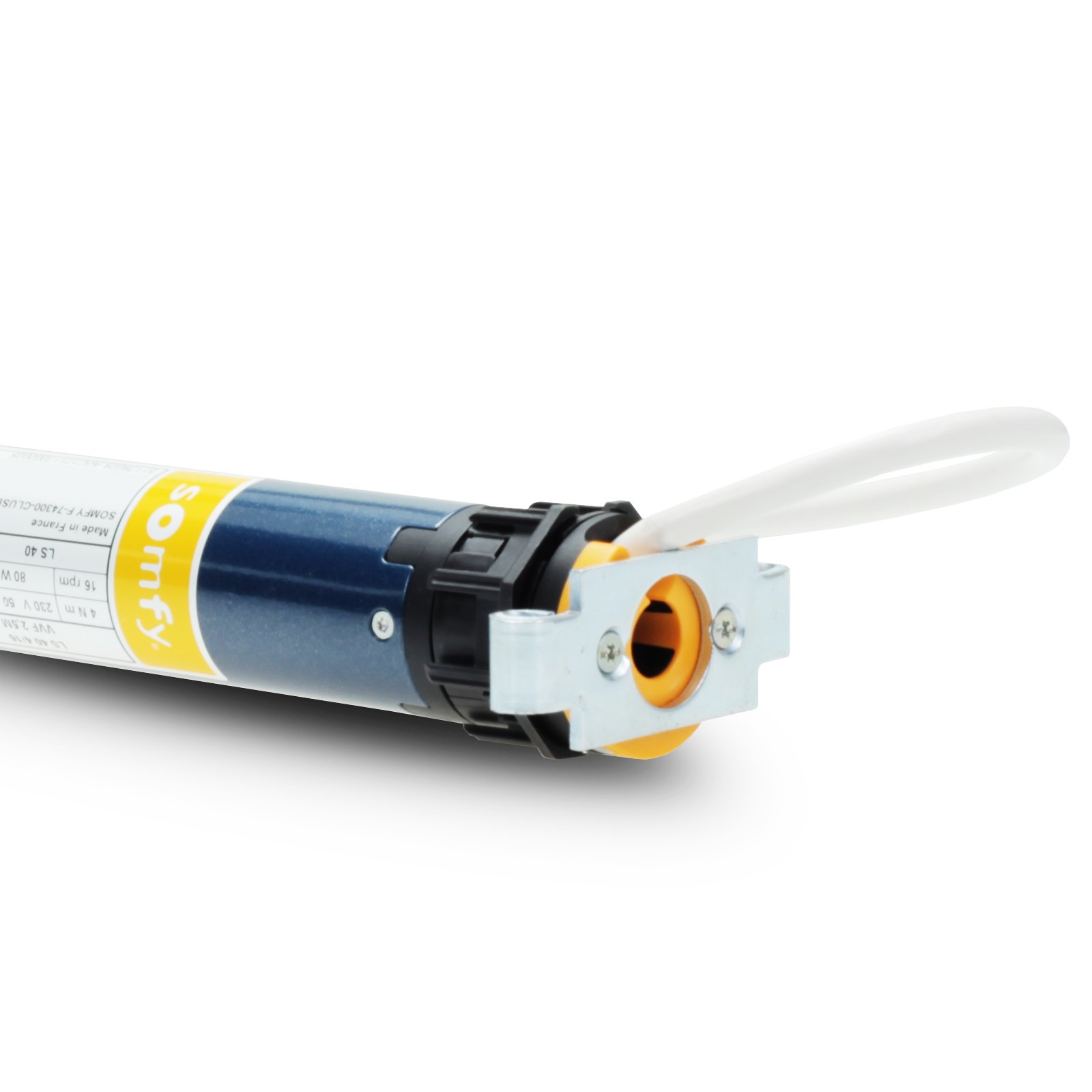 NOBILY Ensemble composé d'un moteur de volet roulant Somfy LS40 Vulcan Force de traction 13 Nm (36 kg) SW40, roulement universel et kit mécanique Nobily