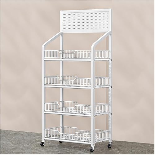 Miniatura 10 de Estantes de 4/5 niveles estante de exhibición de supermercado, estante de exhibición al por menor grande, organizador comercial de aperitivos para