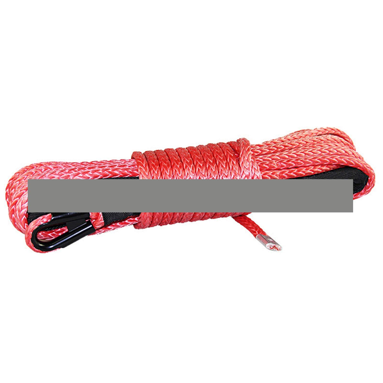 Winch Rope, 9.5mm * 26M Off-Road Winch Rope Traction Polymer Trailer(Rosso)