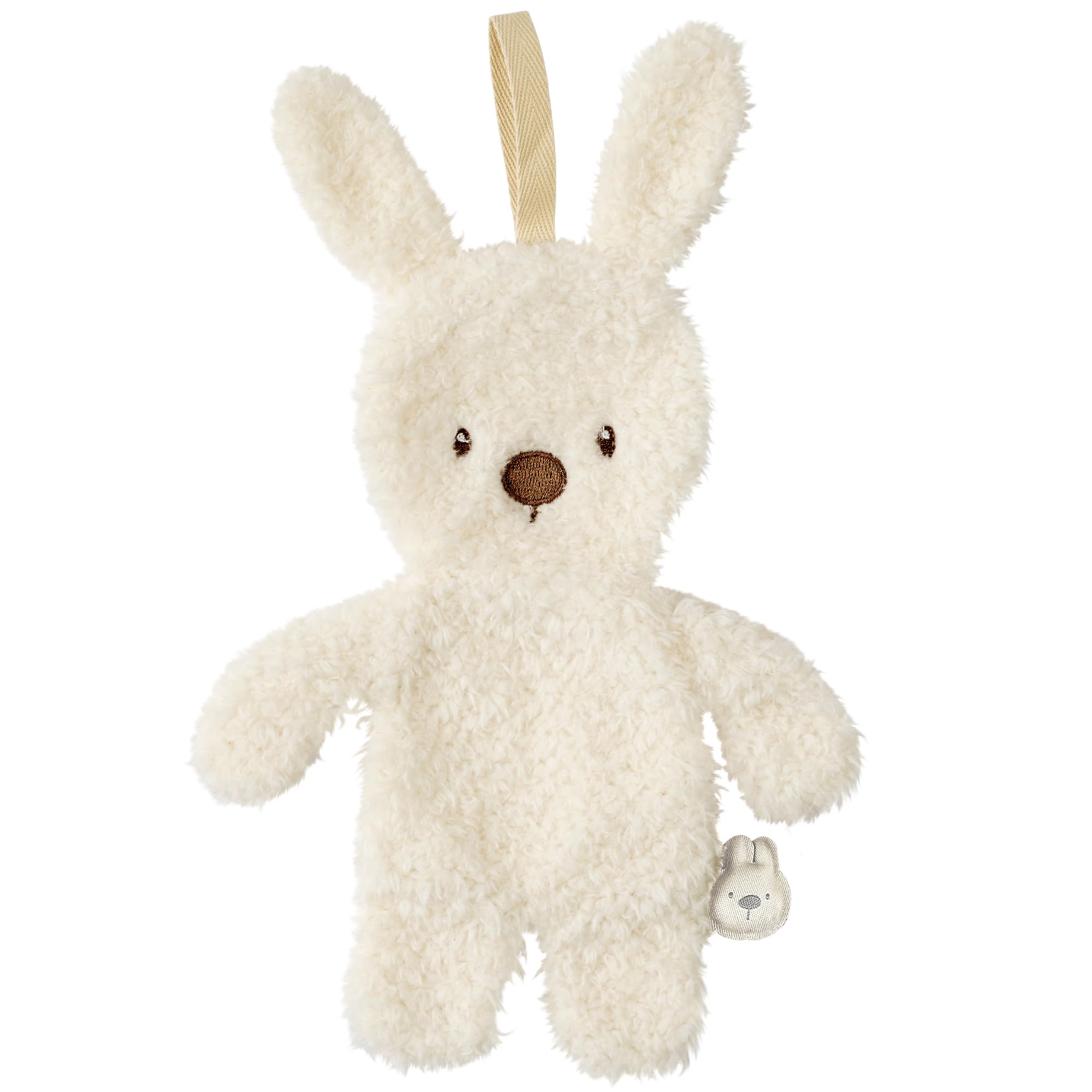 Nattou Rabbit Comforter with Dummy Holder, 100% Polyester, Bear, Ecru