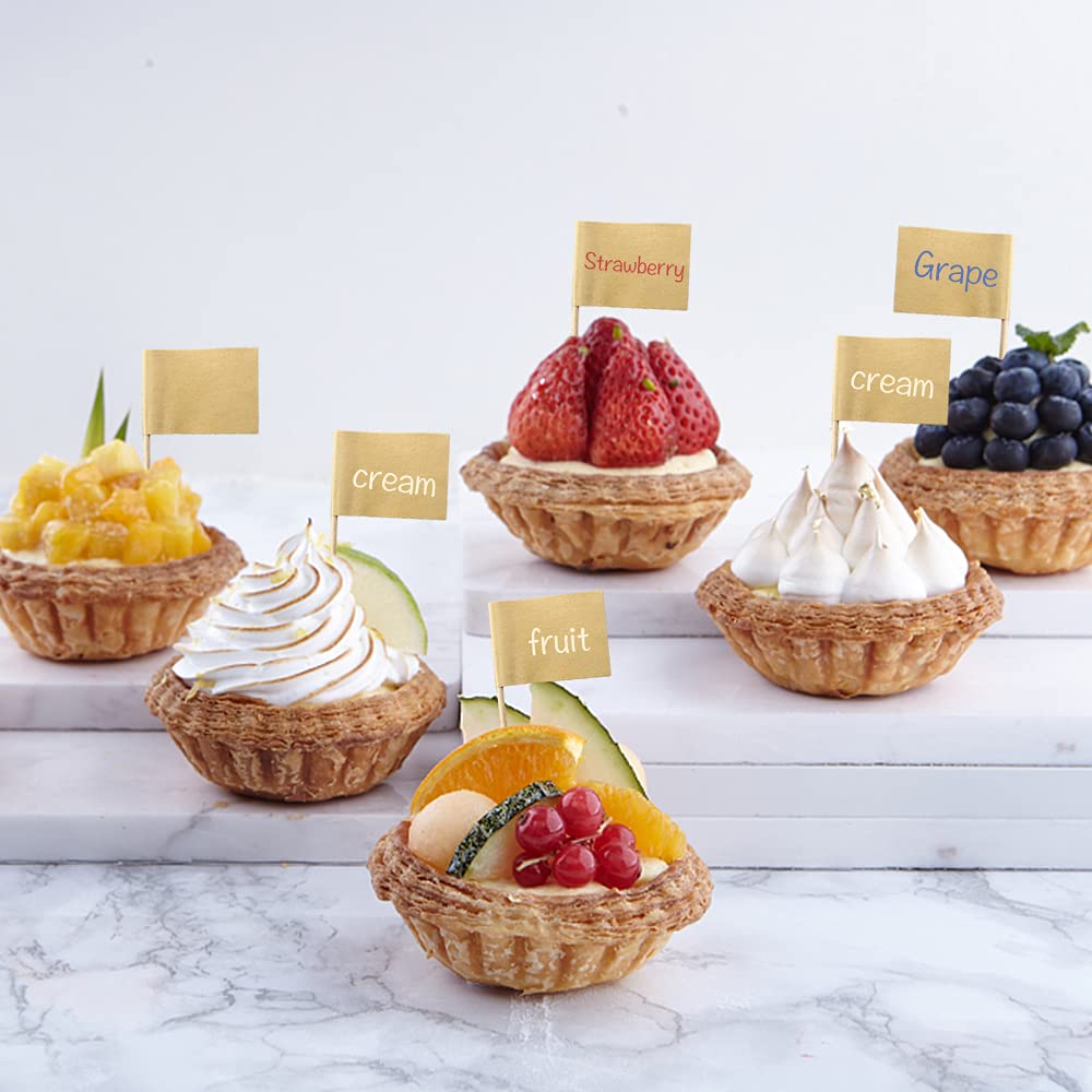 Set Di 30 Stuzzicadenti Per Aperitivo Fucsia - Bacchette Plastica Decorativa Con Custodia, Lavabili - Foto 4