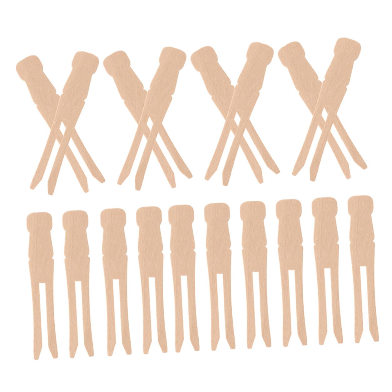 100 Pinzas de Madera Redondas para Ropa Clásicas Vintage, Resistentes Mecanismo Fuerte, Ideales para Secar y Manualidades, Pack de 100 Unidades