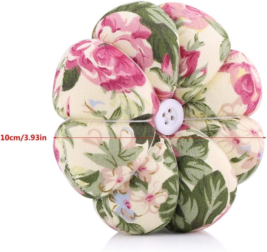 Delaman Pin Cushion, Creative Pumpkin Pincushions, 8 Petals Daisy Shaped Pin Cushion, Sewing Needles Cushion with Elastic Wrist Belt, for Sewing Quilting (Color : #4) : Arts, Crafts & Sewing
