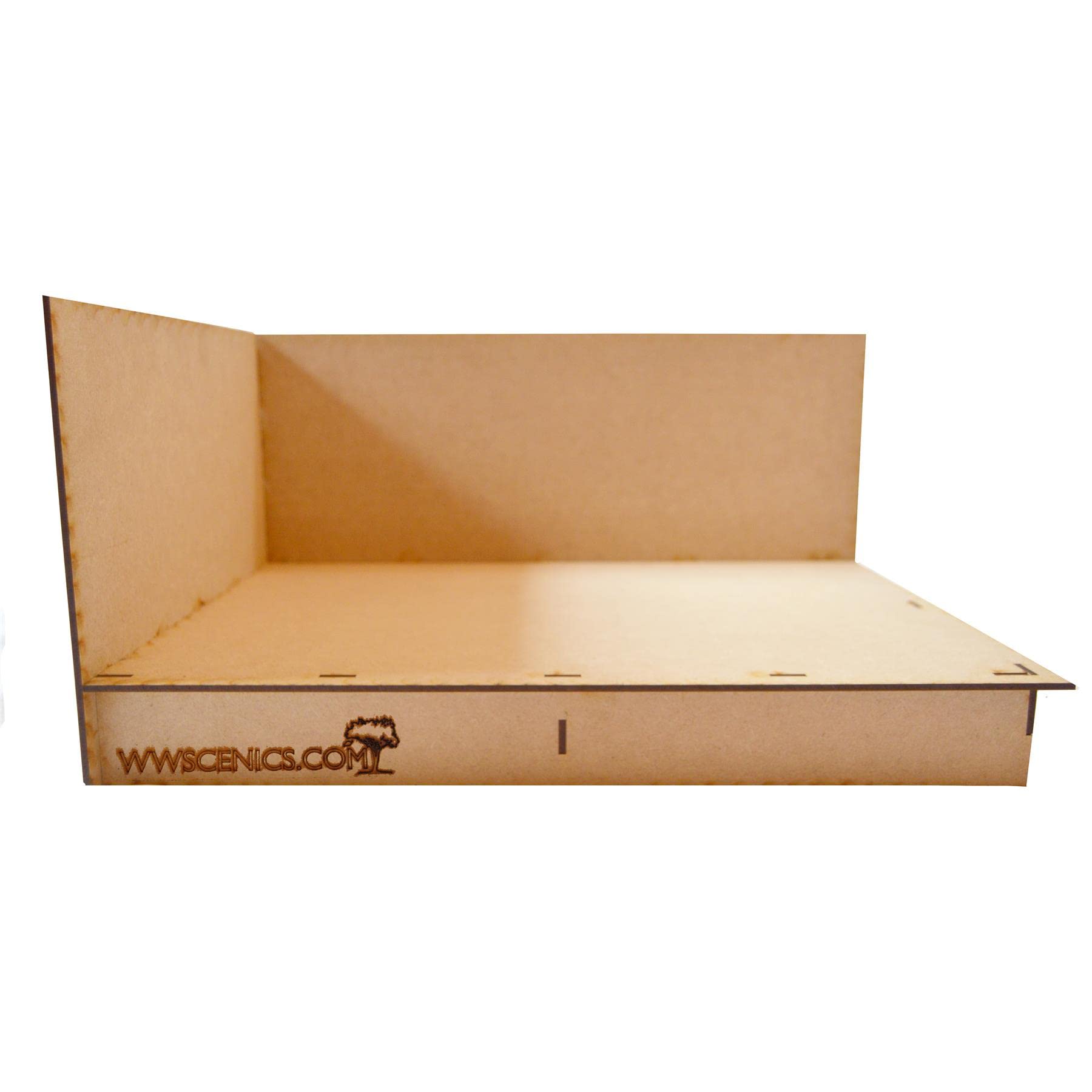 War World Scenics Diorama Board Type 4 Left Hand Corner - Model Scenery & Miniatures Display Mount
