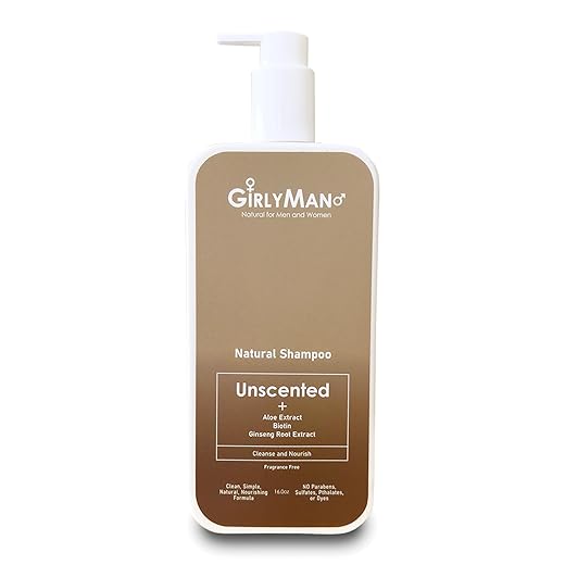 Natural Non Toxic Shampoo-Made with Olive Oil, Argan Oil, & Biotin, No Artificial Fragrance, Nourishing Ingredients, For All Hair Types, Family Owned (Unscented)