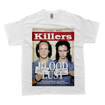 BiUC シリアルキラー Tシャツ 古着 白 ナチュラルボーンキラーズ 殺人鬼