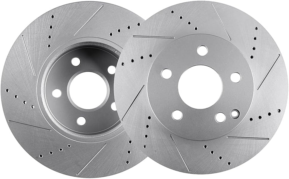 ECCPP 34424 2pcs Front Vented Disc Brake Rotors Fit For Mercedes-Benz For C230 2008-2009,For Mercedes-Benz For C250 2010-2015