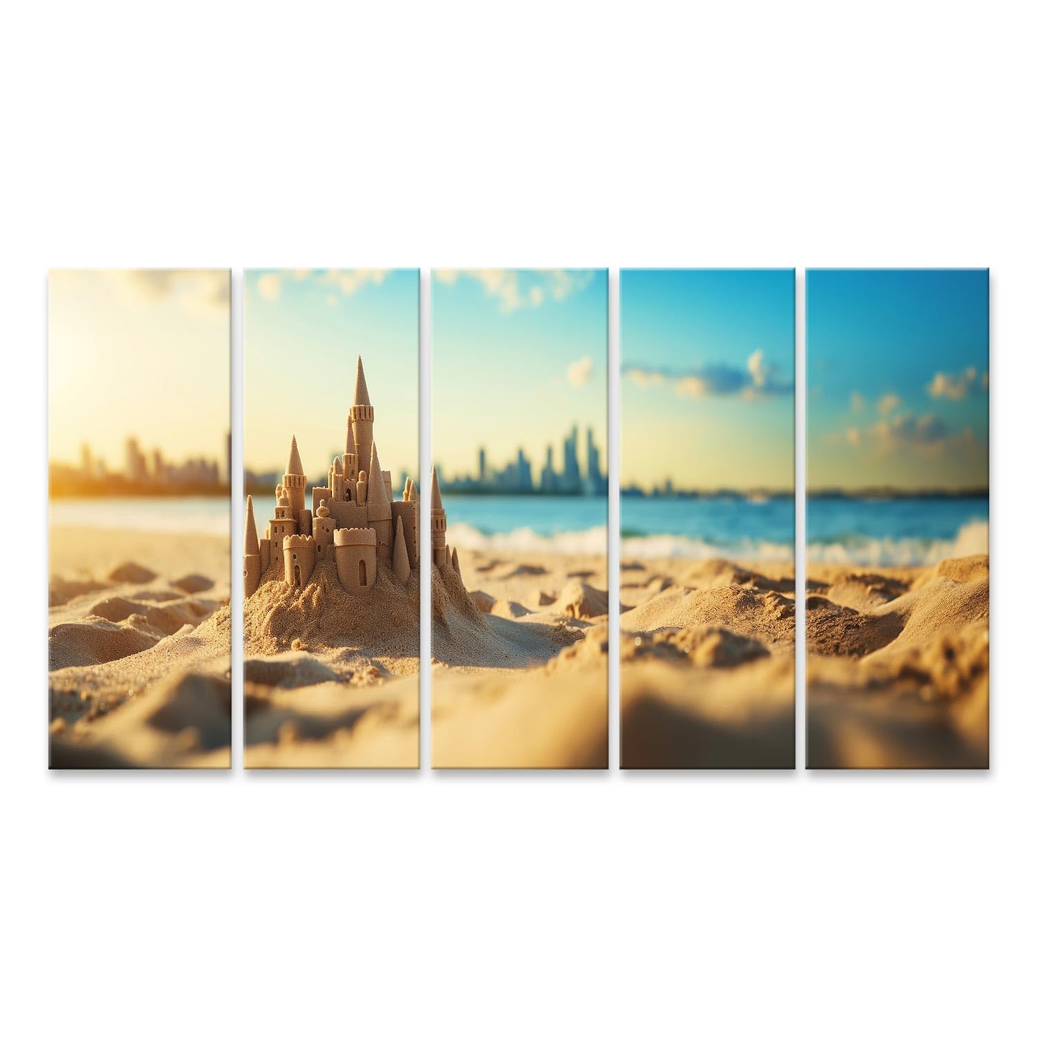 Tableau sur toile de grand format poster mural paysage de plage - 5