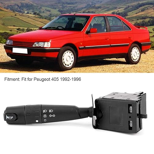 Miniatura 2 de Interruptor de señal de giro, atenuador de faros y limpiaparabrisas interruptor combinado multifunción compatible con Peugeot 405 1992-1996,