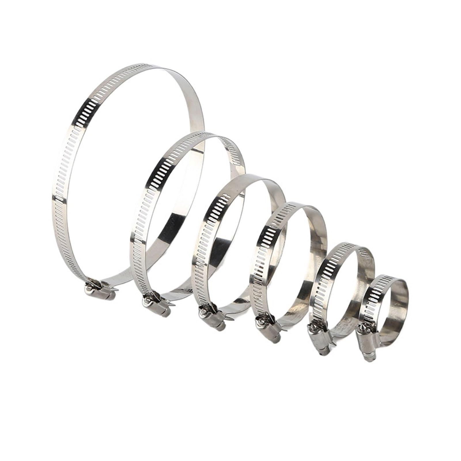 Fascette stringitubo da 5 pezzi da 8-100 mm in acciaio inossidabile 304