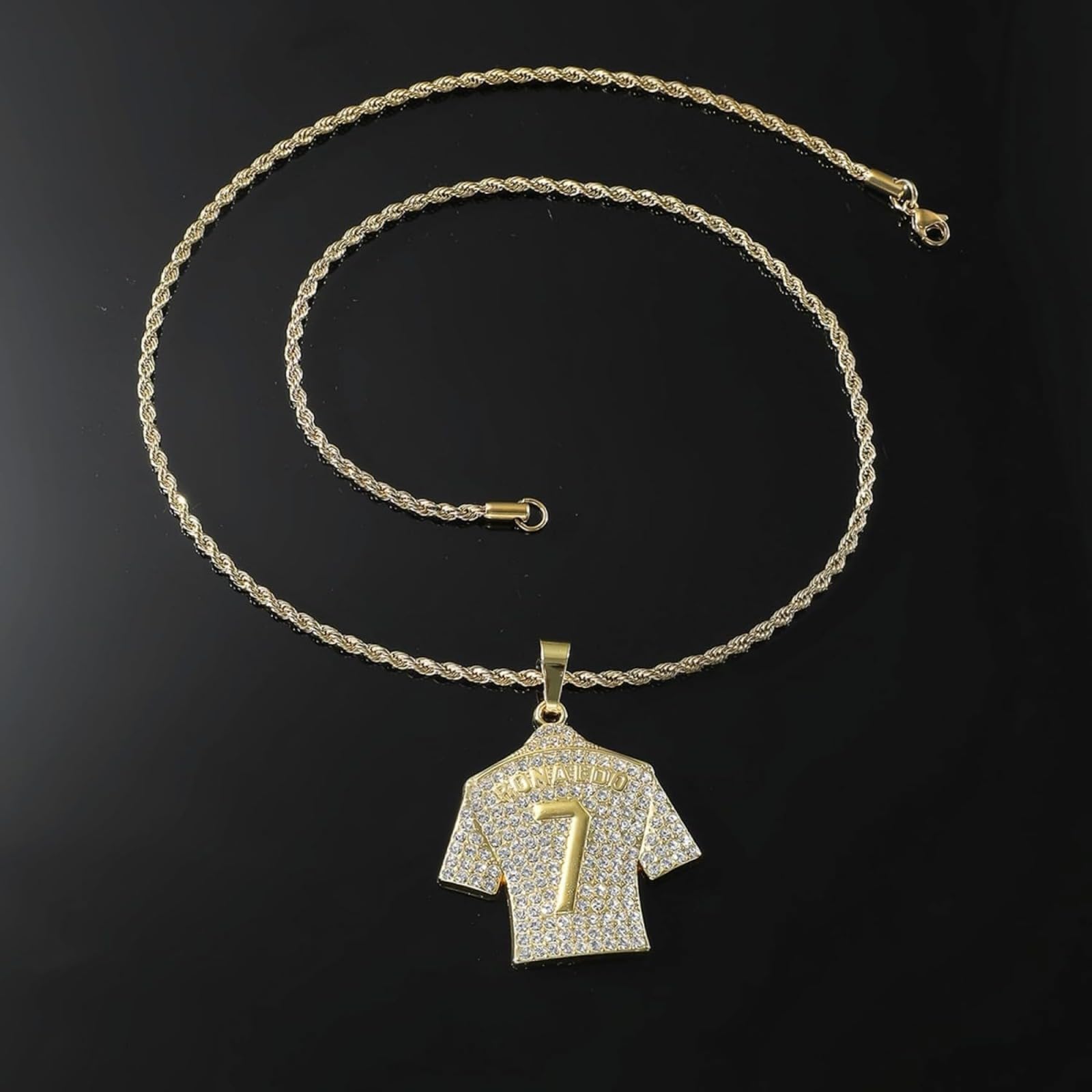 Gioielli Hip Hop di Ragazzi Divertenti Eleganti i Giovani Atleti Accessori Sportivi Bambini alla Perfetti per Gli Amanti del Calcio