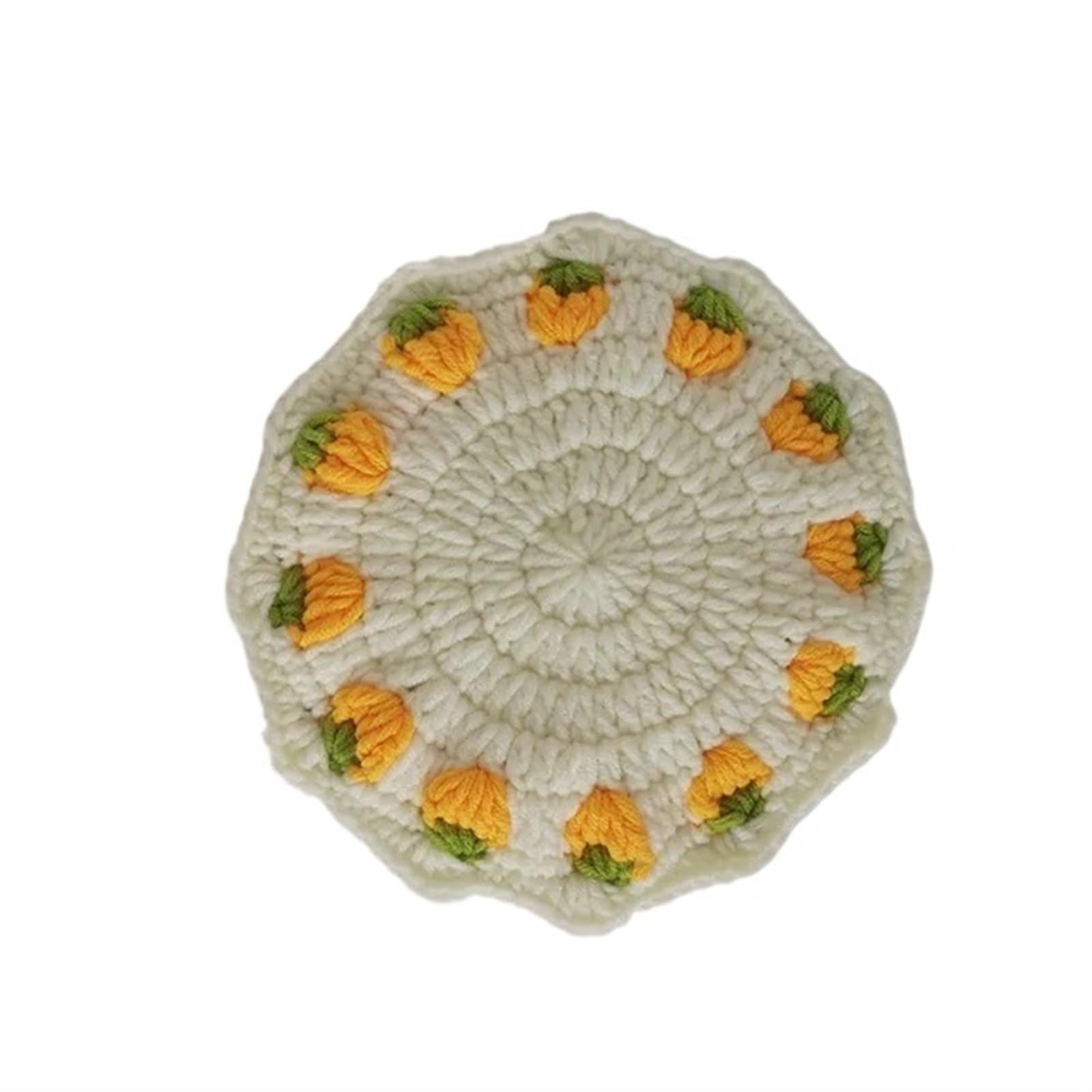 Yarn Strawberry Coaster and Placemat
