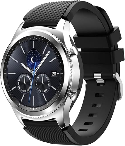 Miniatura 3 de INANIR Correa de goma para Huawei Gt 2 pulsera para Samsung Galaxy Watch 3 1.772 in Gear S3 Frontier 0.866 in banda de reloj para Xiaomi Ls05