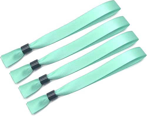 Miniatura 18 de Paquete de 100 muñequeras, pulseras rojas para eventos, pulseras para conciertos, festivales, admisión, fiesta, 13.78 x 0.59 pulgadas