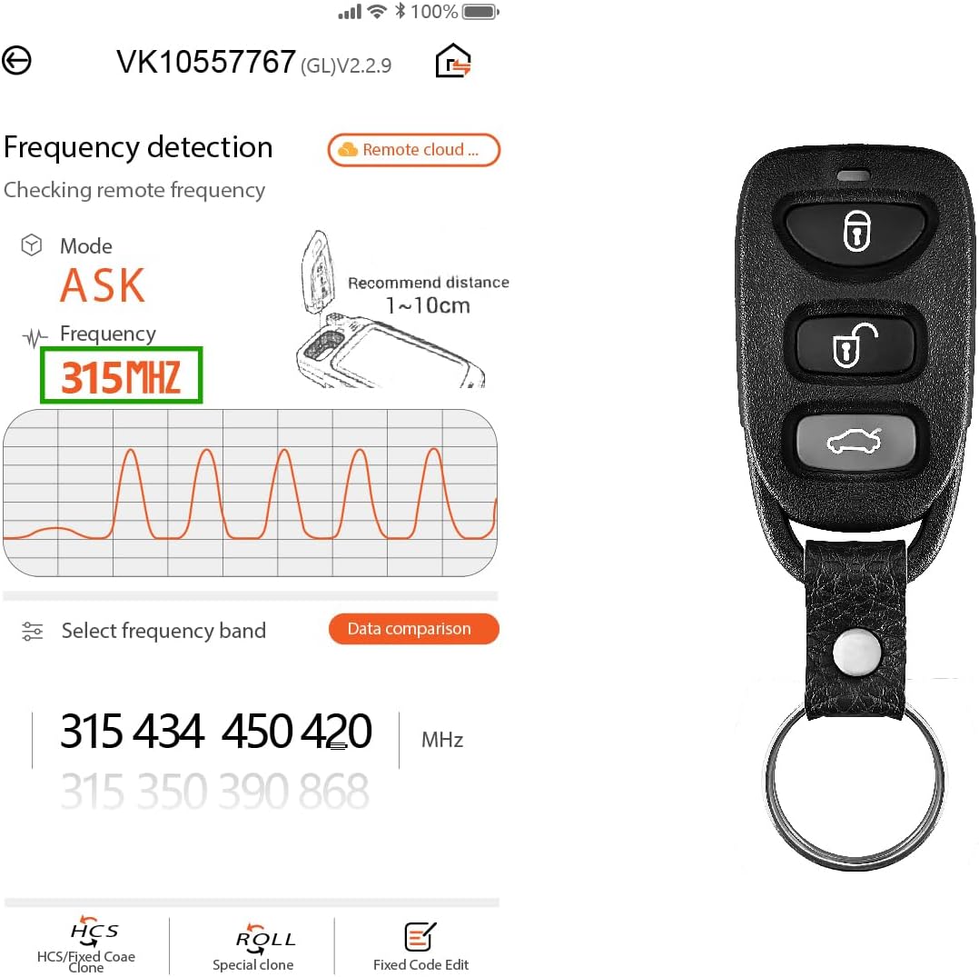 Replacement for 2013 2014 2015 2016 Hyundai Elantra Key Fob Remote Control OSLOKA-360T 4 Buttons 315MHz (Pack of 2)