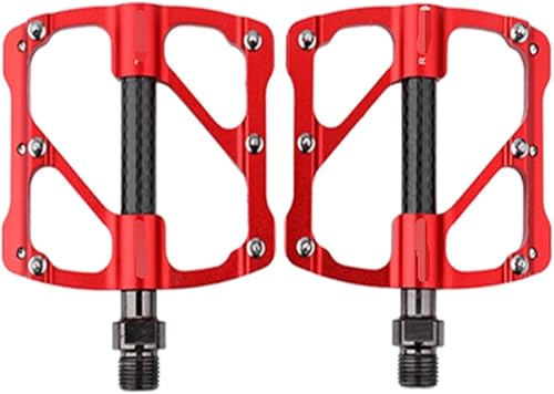 TTRS Store - Pedal de fibra de carbono ultraligero de tres sellos, rodamiento ancho antideslizante con tacos, apto para accesorios de bicicleta de