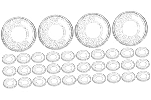 TEHAUX 100 Pack Blind People Loose-Leaf Paper Binding Discs