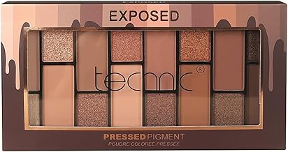 Technic Exposed Eye Shadow Palette - 16 Long Lasting Shades with Shimmer and Matte Shades for a Perfect Day and Evening Look - A Mix of Brown, Bronze and Neutral Shades. 29.5g