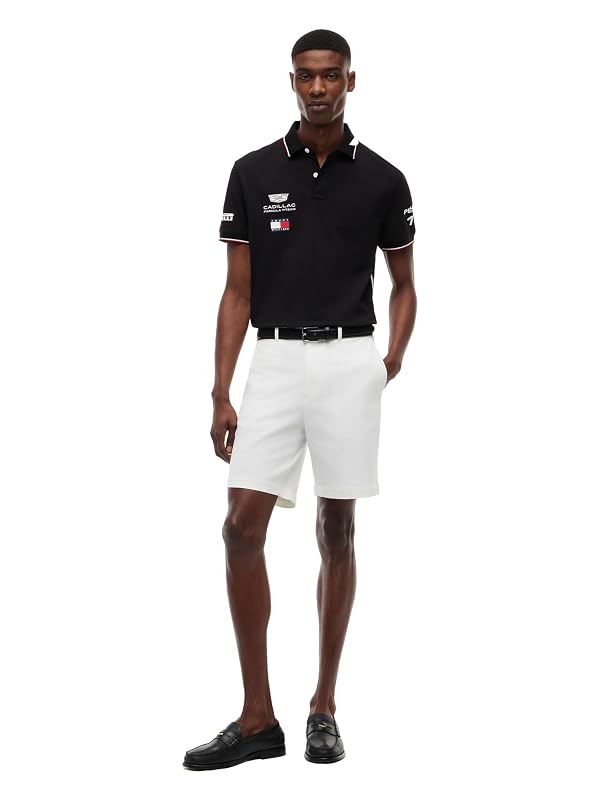 Tommy Hilfiger Men's F1 Short Sleeve Drivers Polo, Black Small by Tommy Hilfiger - Used condition - Image 3