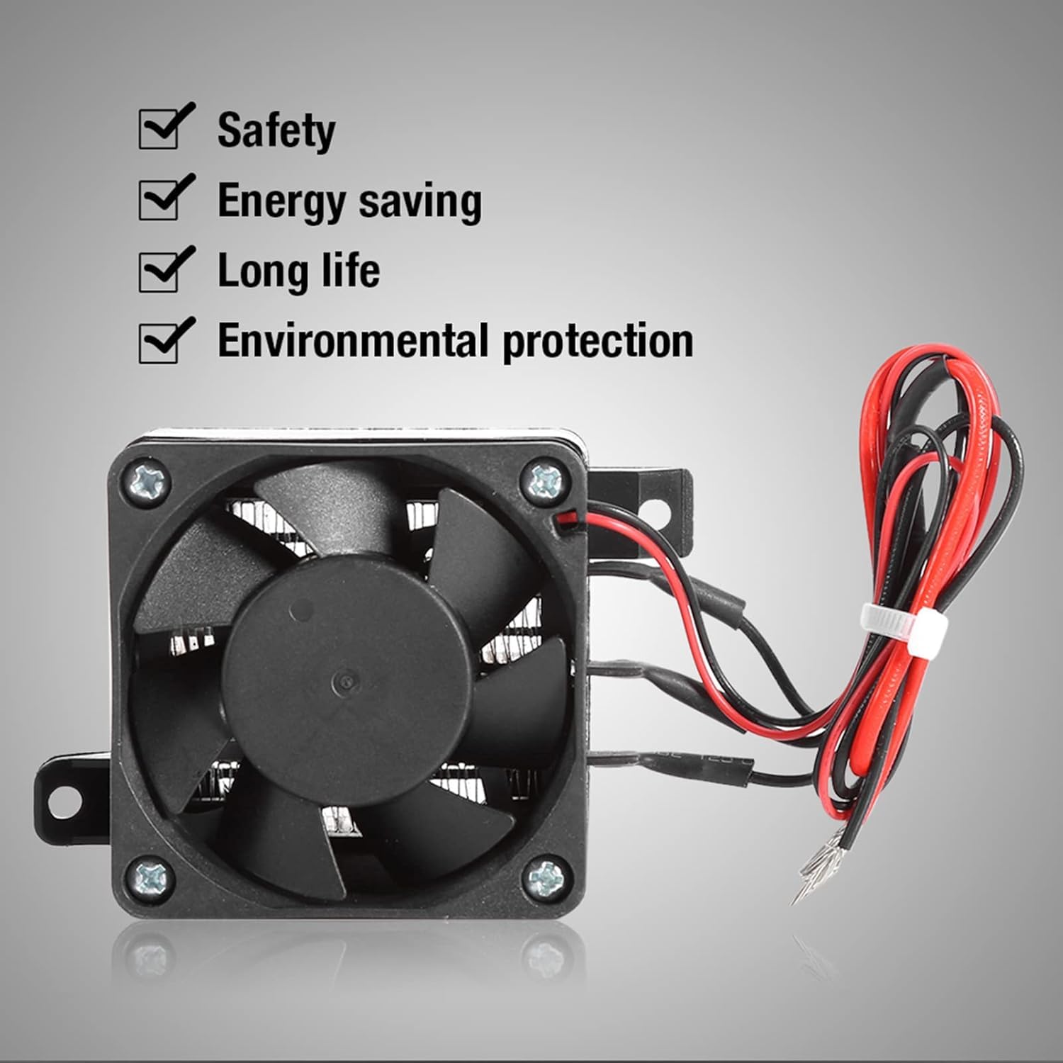Calentador De Espacio Pequeño Calentador PTC, 220V 300W Calentador De Aire De Cerámica Calentador De Habitación Calentador De Aire PTC Elemento De Calentamiento Termostático De Cerámica Calentador De