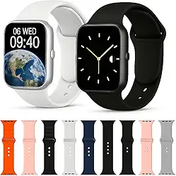 Relógio Inteligente Smartwatch Mini 8 Pulseiras Tela LED 1,45 Polegadas" e Resistência a Água IP68, Conexão Android e IOS e Recebe Ligações com 123+ Aplicativos e Bateira de Longa Duração 5-7 Dias
