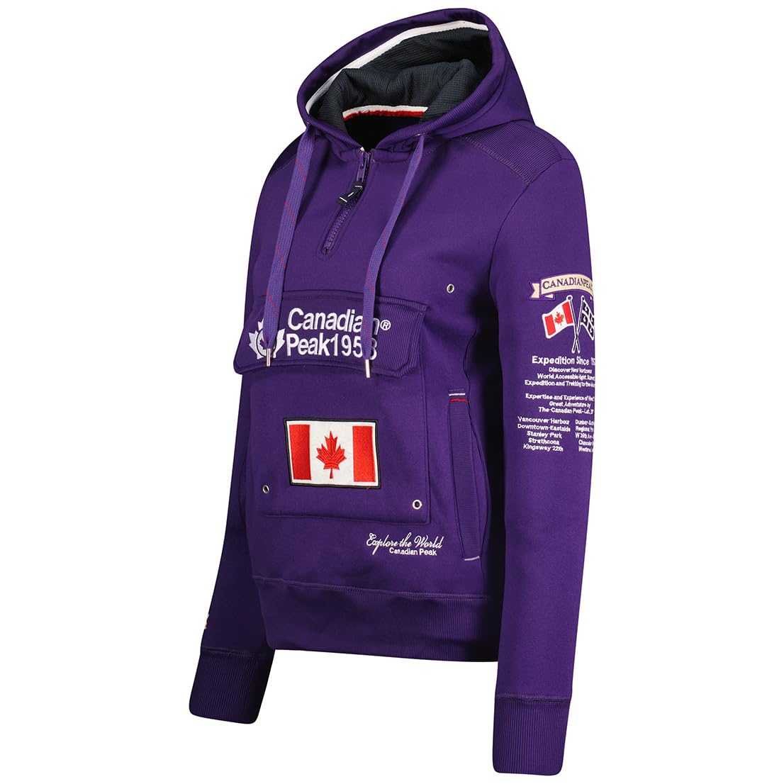 Canadian Peak Gyrelle Lady - damska bluza z kapturem z kieszeniami - damska bluza z długim rękawem ciepła - sezon damski jesień zima wiosna lato
