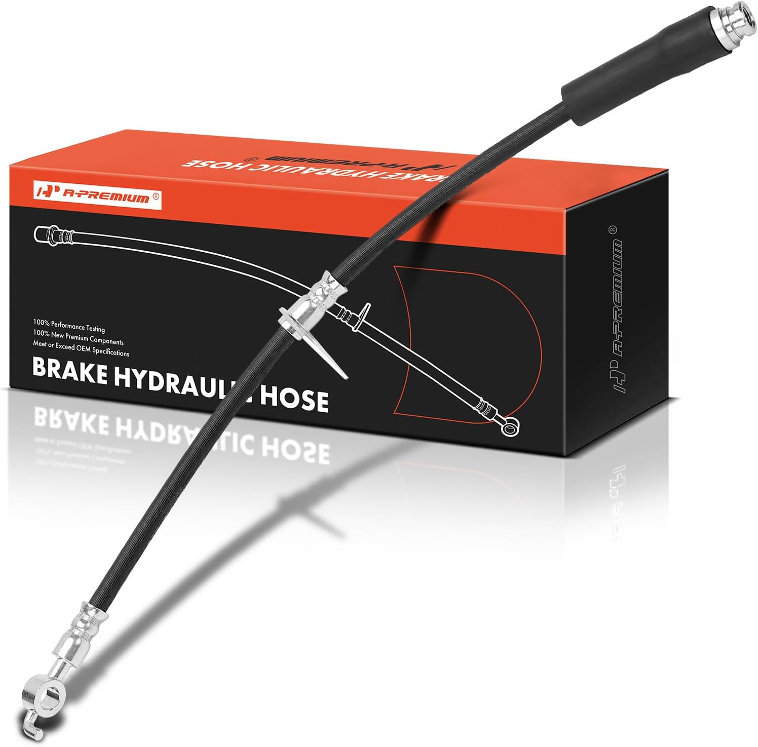 A-Premium Front Passenger Side Brake Hydraulic Hose Compatible with Select Ford and Lincoln Models - Edge 2016-2021, MKX 2016-2018, Nautilus 2019-2021 - Replace# F2GZ2078H, F2GZ2078D