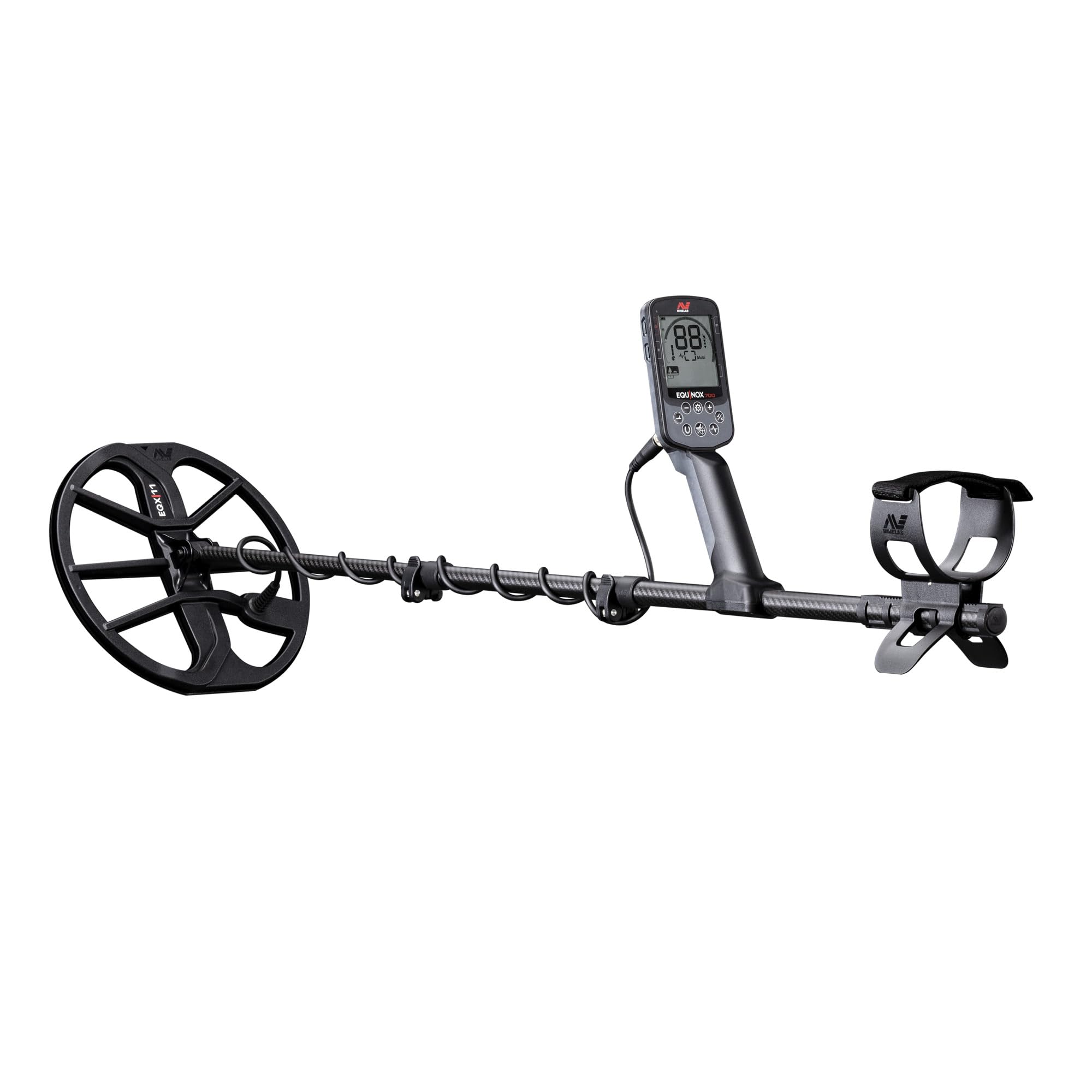 MINELAB Equinox 700 Metal Detector multifrequenza pieghevole per adulti con bobina a doppia D impermeabile EQX 11" e cuffie wireless