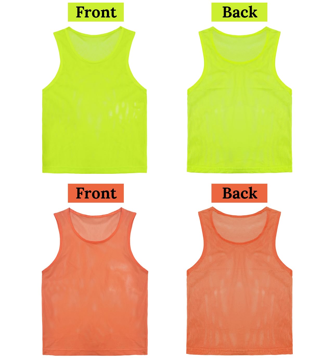 Soccer Pennies - Chalecos de práctica de equipo para deportes, camiseta de práctica de fútbol para niños, adolescentes y adultos, juego de 12