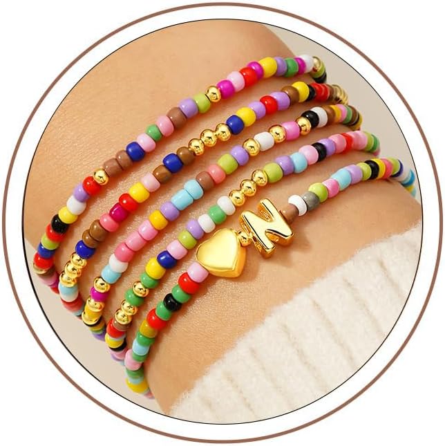 Beaded Jewelry Gift Set – Colorful Bracelets for Girls, Women, Teens