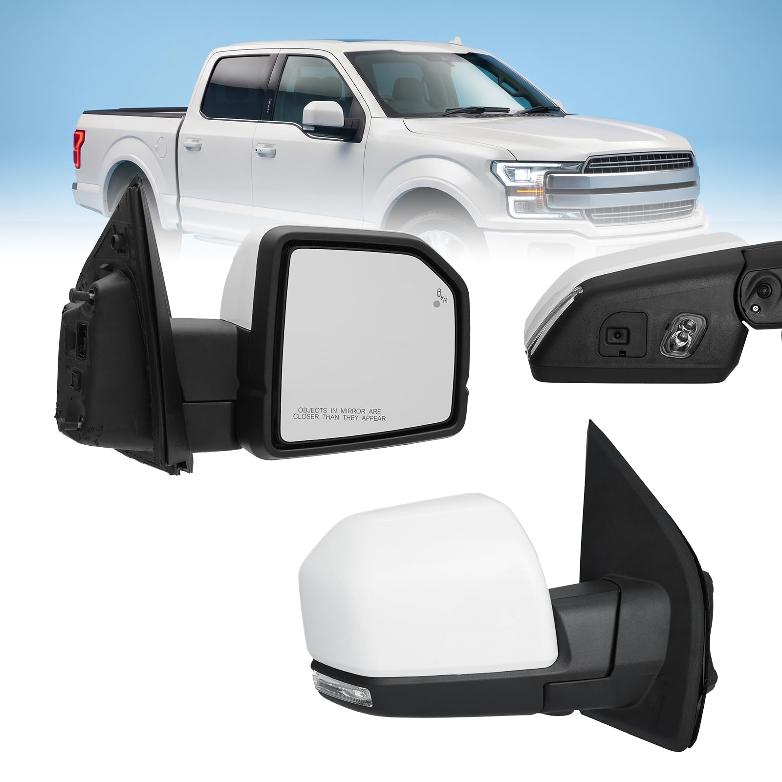 (22 Pins) Right Passenger Side Mirror For 2015-2020 Ford F150