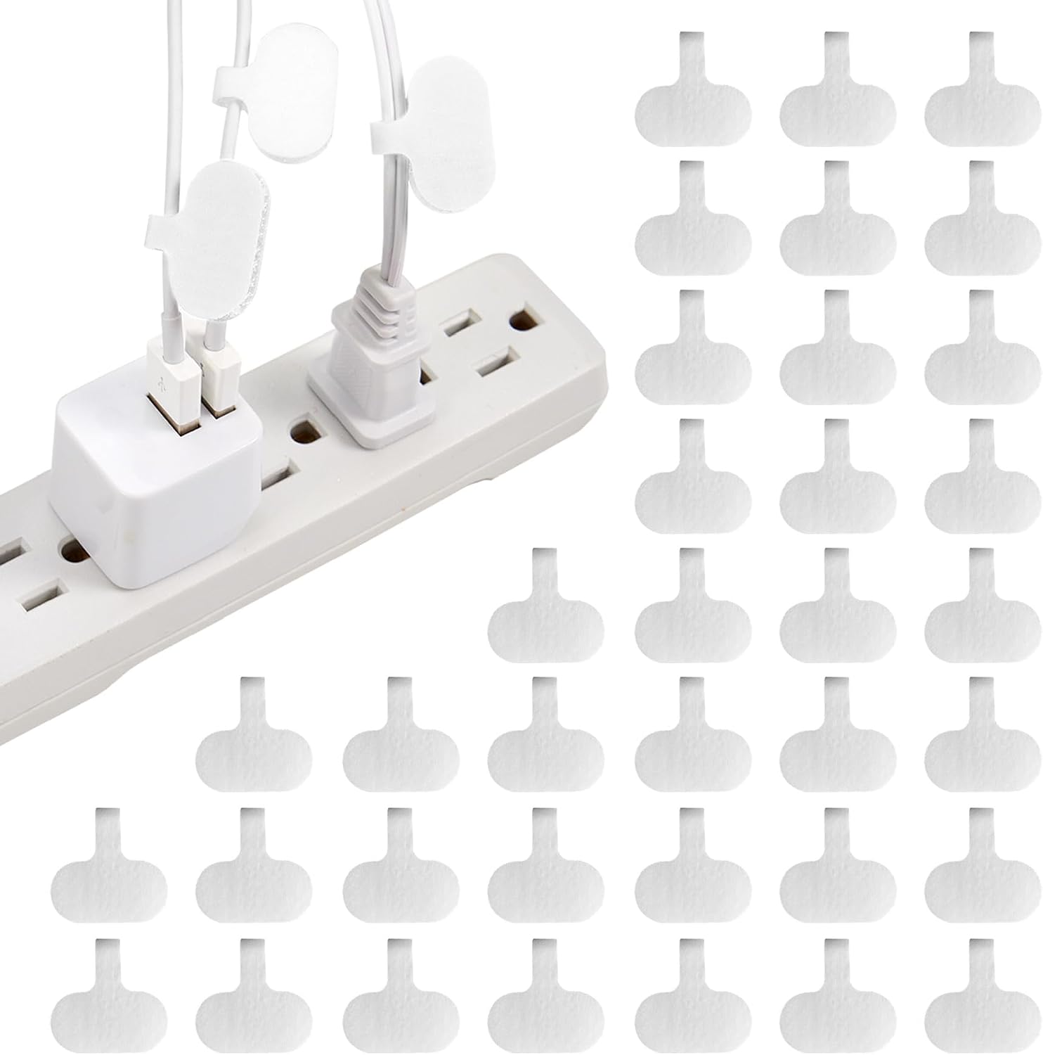 Cable Labels by Wrap-It Storage, Regular, White (36 Pack) - Write On Cord Labels, Wire Labels, Cable Tags and Wire Tags for Cable Management and Electronics, Computers. Great Stocking Stuffer