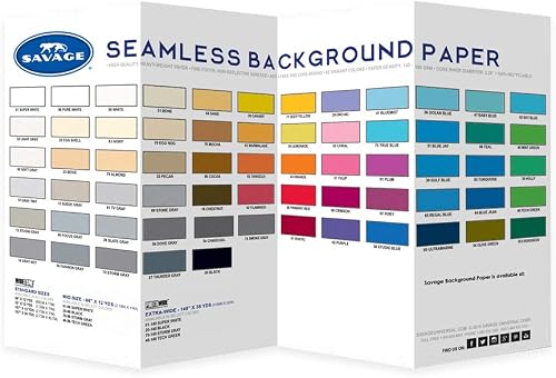 Savage Seamless Background Paper Color Chart