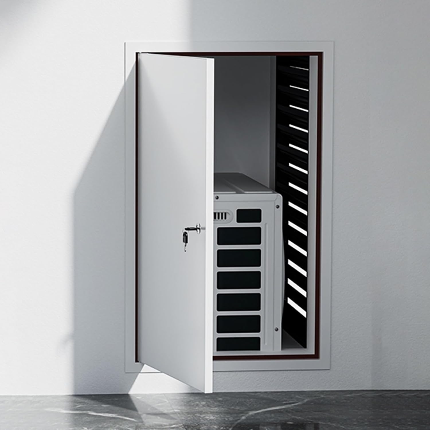 Large Access Panel Recessed Inspection Door Hidden Access Panel Door with Lock for Drywall Plumbing Electrical(Dark Gray,24x36in/60x90cm)