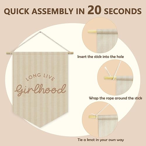 Miniatura 5 de 481-LC-SJGQ-girlroom - Banderines decorativos para pared