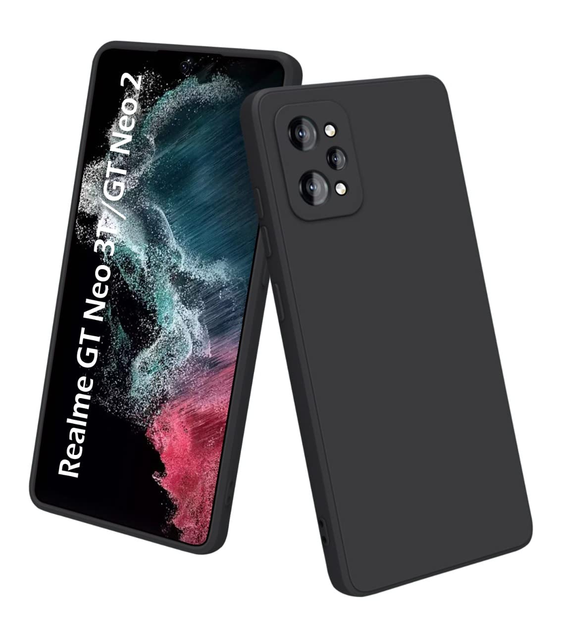 TIGERIFY Matte Candy Soft Rubber Slim Fit Scratchproof Black Color Back Cover Case for Realme GT Neo 3T / Realme GT Neo 2 (B0CSVJ7TRF) Amazon Price History, Amazon Price Tracker