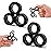 Cevioce 6 PCS Magnetic Ring Fidget Toys Set,ADHD Anxiety Magnetic Finger Spinner Pack for Teens Adults and Kids,Coolest Magnet Stress Relief Toy for 8+ Year Old Boys Girls Present