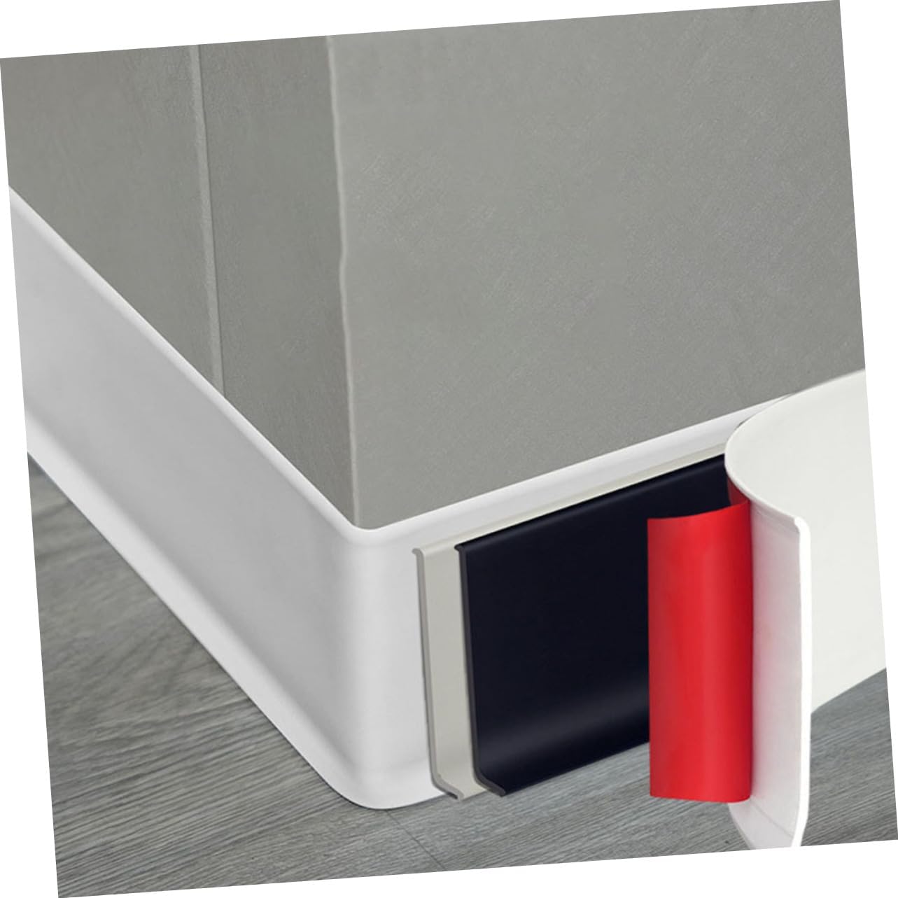 Self-Adhesive Flexible Molding Trim Easy Install Wall Borders Peel and Stick Trim for Tile Edge 10cm x 3m White