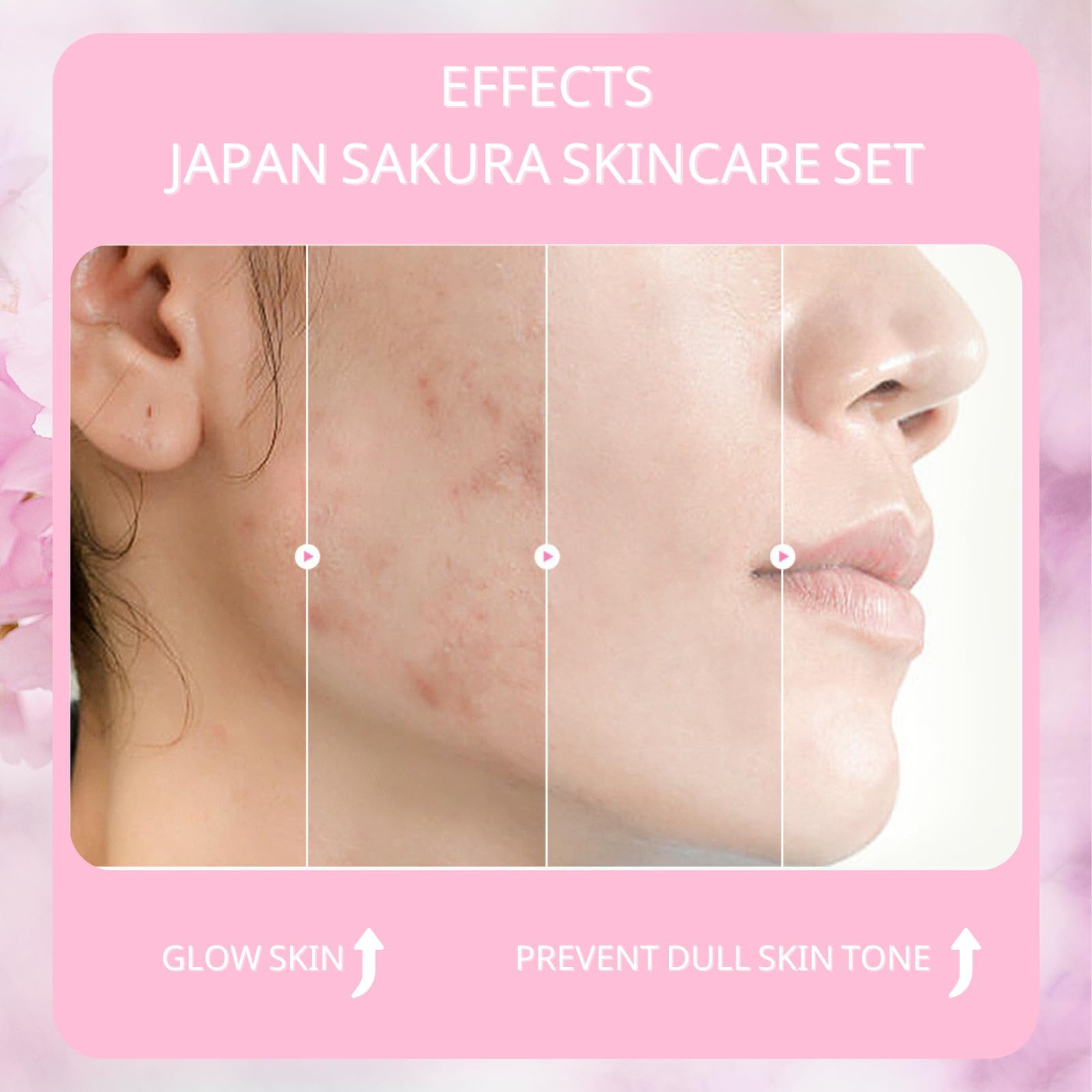 Sakura Skin Care Sets & Kits,Girls Pamper Set, Face Care Sets For Women,Cherry Blossom Skincare Teenage Girls Gifts - Image 4