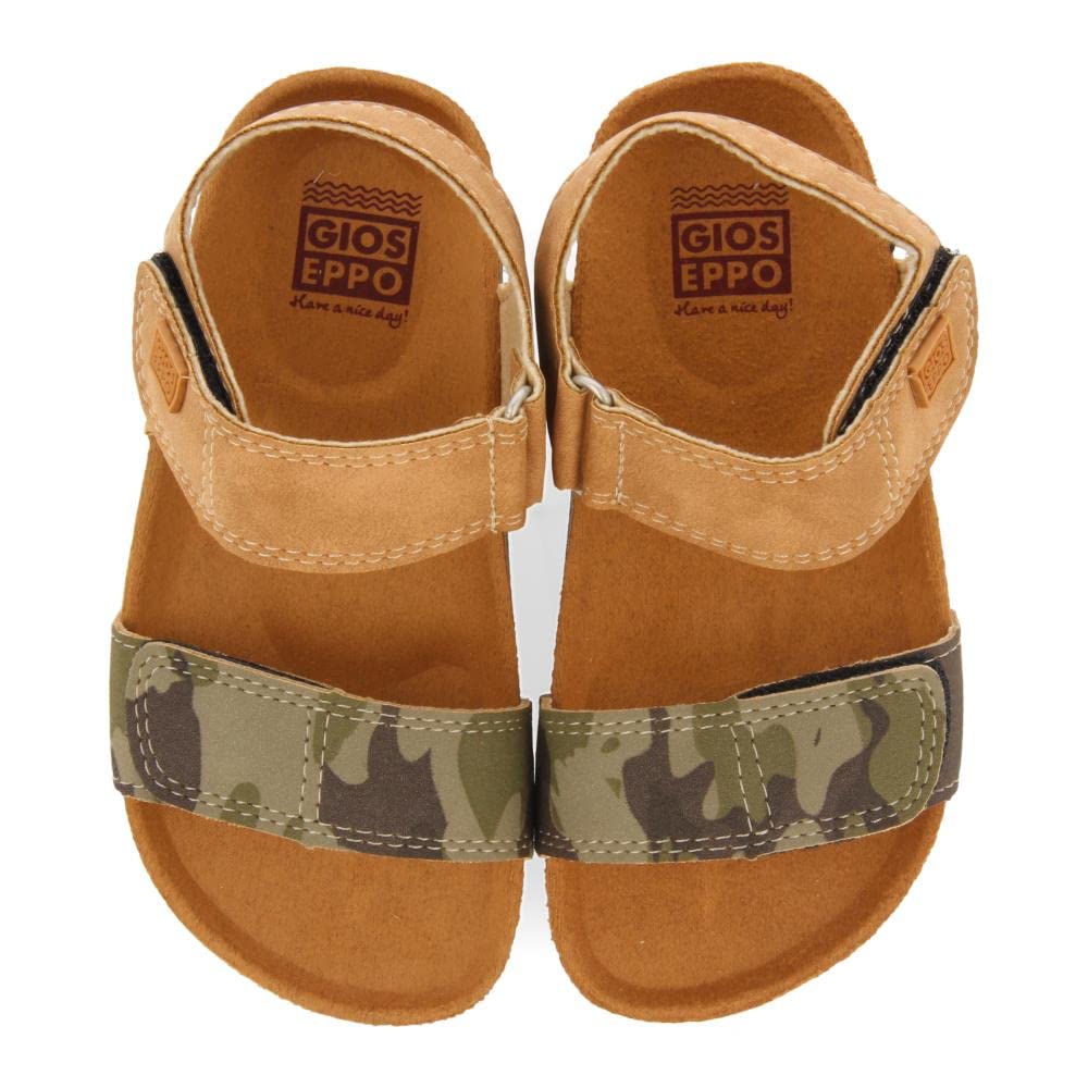 GIOSEPPO Chanclas Estilo Bio Color Kaki con Estampado de Camuflaje para niño abat