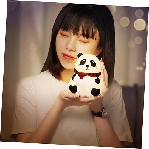 Miniatura 4 de Uonlytech Decoración del hogar 5 unids Panda noche luz lámpara Hatch luces para escritorio lámpara LED noche luz noche dormitorio lámpara lámpara de