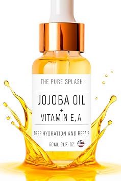 Jojoba Oil with Vitamins A and E Deep Hydration & Repair | Lightweight, Non-Greasy Face and Body Oil | Antioxidant-Rich Skincare for Soft, Radiant Skin | 60ml