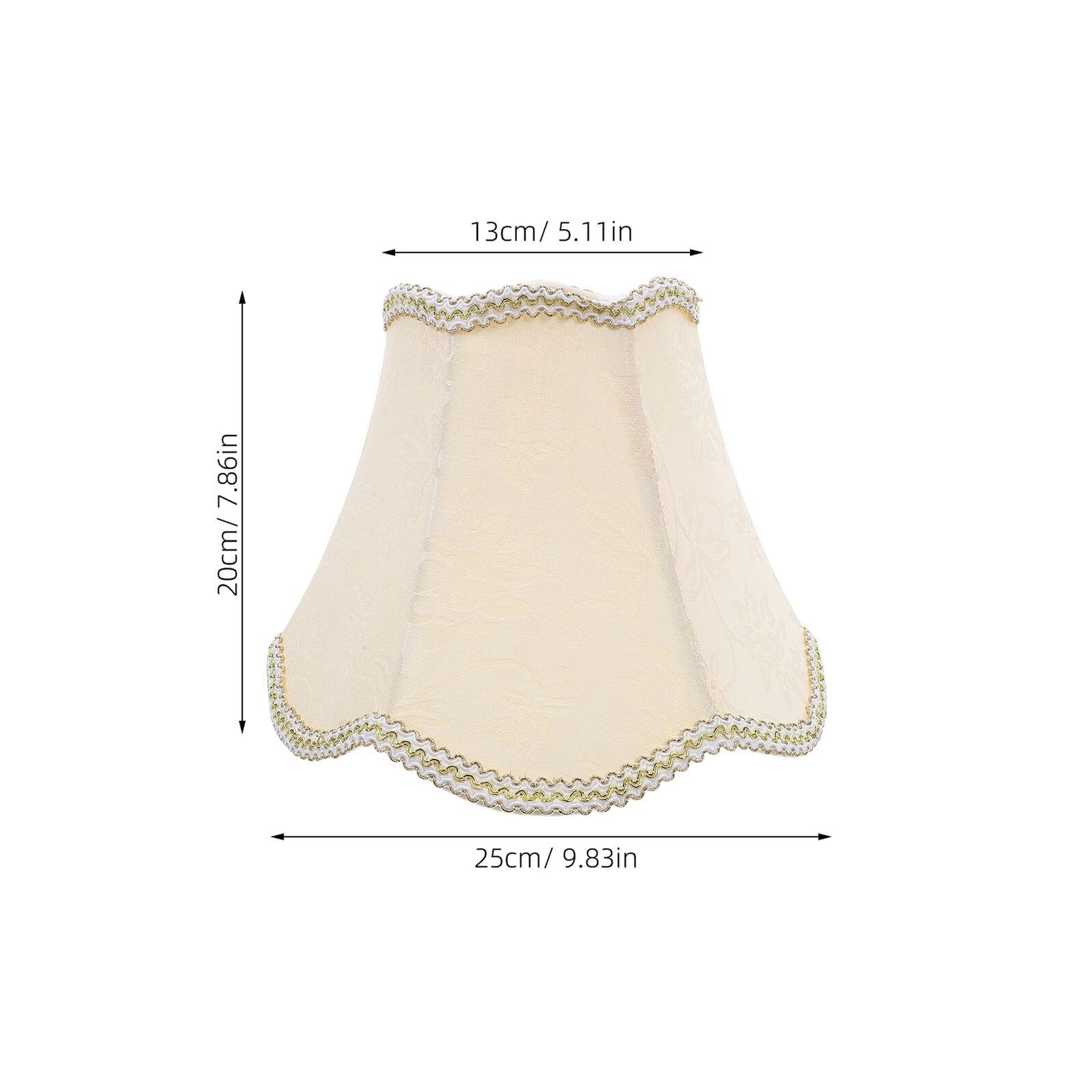 Homoyoyo Paralume Europeo a Campana Piccolo 25 CM per Lampada da Parete e da Tavolo E27 Paralume di Ricambio per Lampada Vintage per Soggiorno e Camera da Letto
