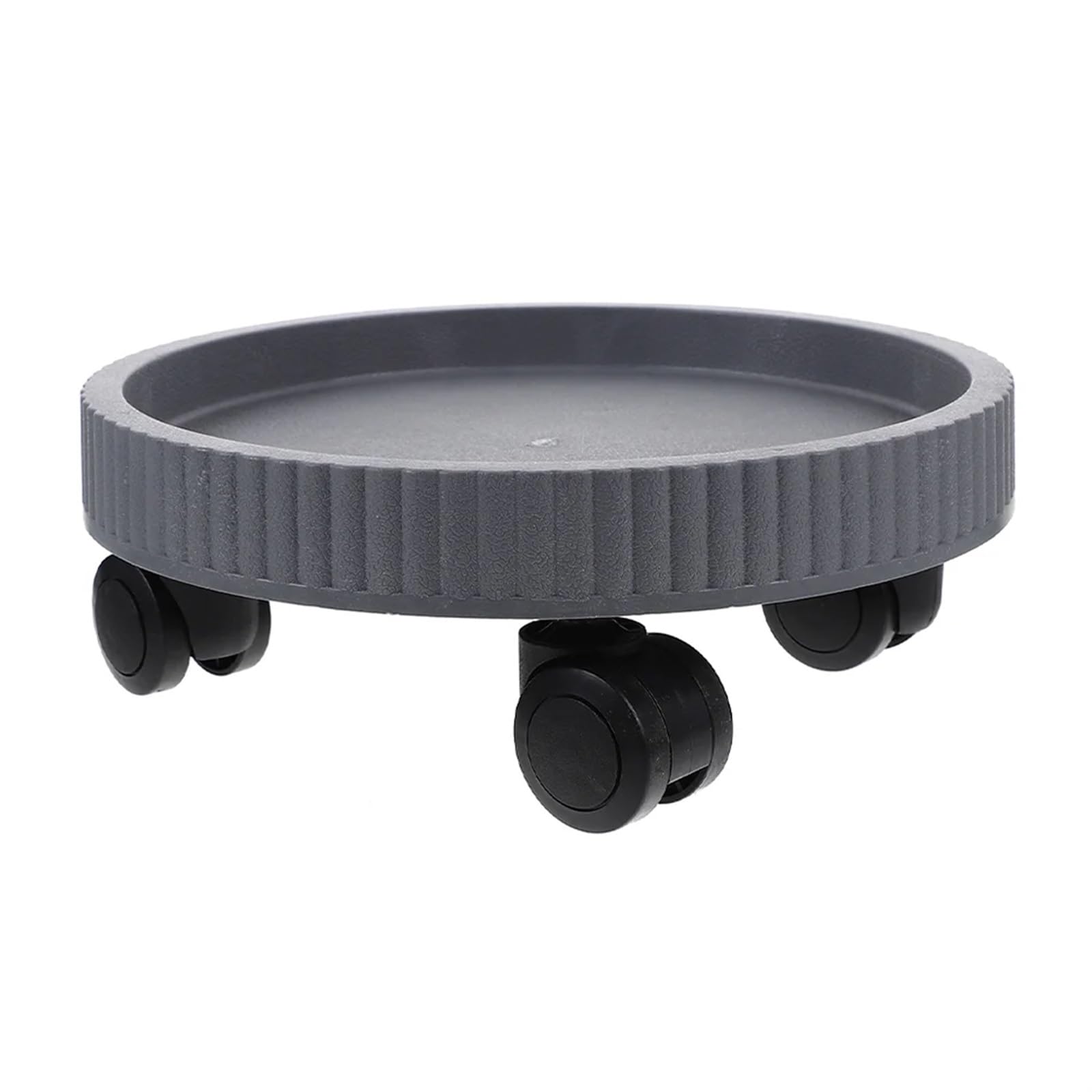 EAmrfvqt Flower pot rack wheel, Stand with Wheels Multicolor Garden er Tray Rolling Base(Light Grey)