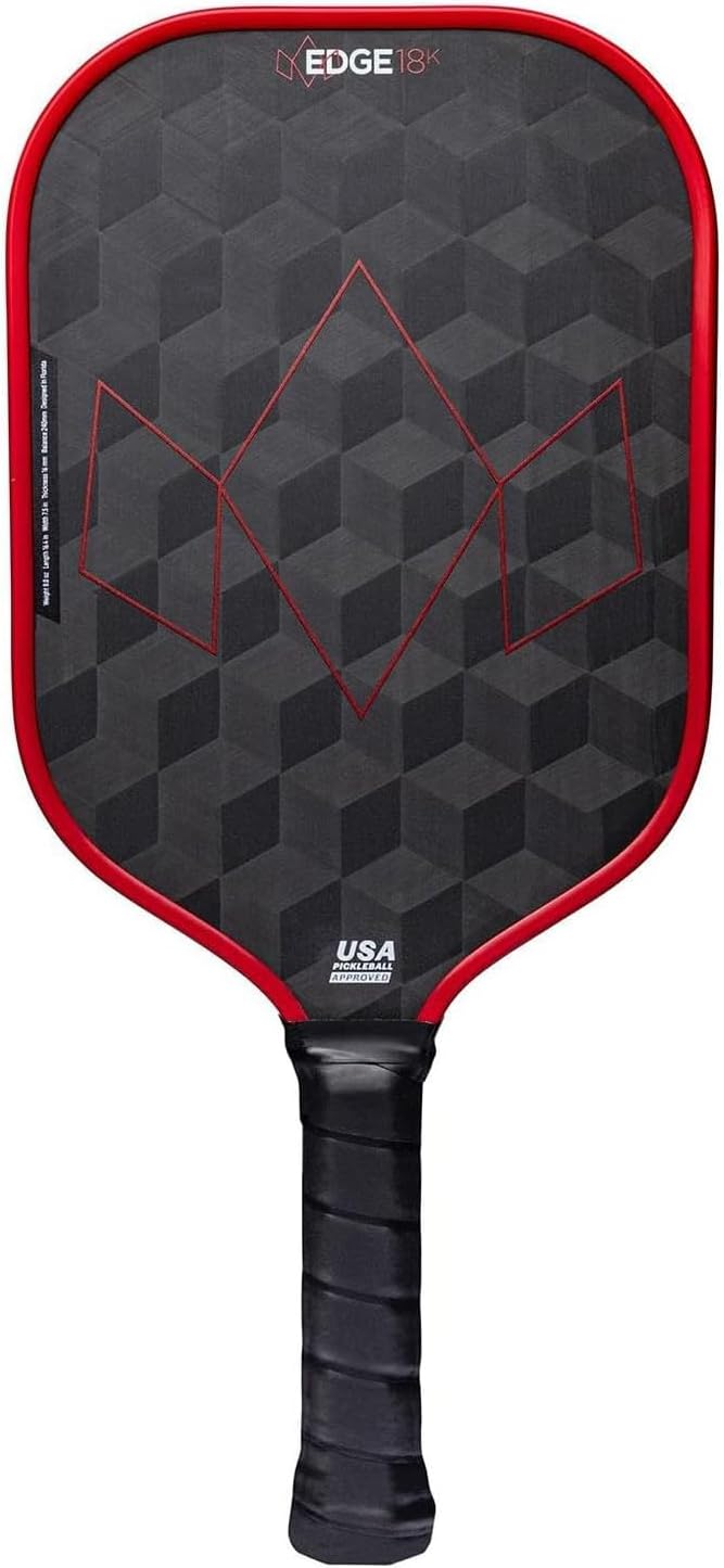 Diadem Edge 18K Power & Power Pro Paddle Series | USAPA Approved, 18K Carbon Fiber Face for Unmatched Spin, Control and Power | Thermoformed | Durable Edge Shield | Multiple Colors & Styles