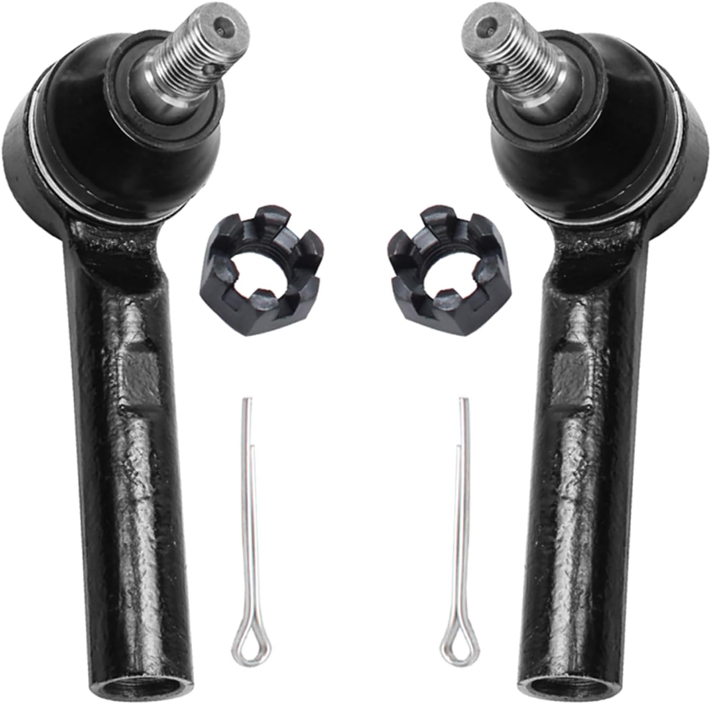 Detroit Axle - Front 12pc Suspension Kit for 2003-2009 Toyota 4Runner FJ Cruiser Lexus GX470, Front Tie Rods Front Lower Ball Joints Front Rear Sway Bars Boots 2004 2005 2006 2007 2008 Replacement