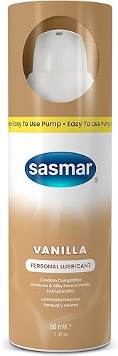 Miniatura 7 de SASMAR VANILLA Lubricante con sabor para uso oral, lubricante personal hipoalergénico a base de agua para hombres, mujeres y parejas, pH