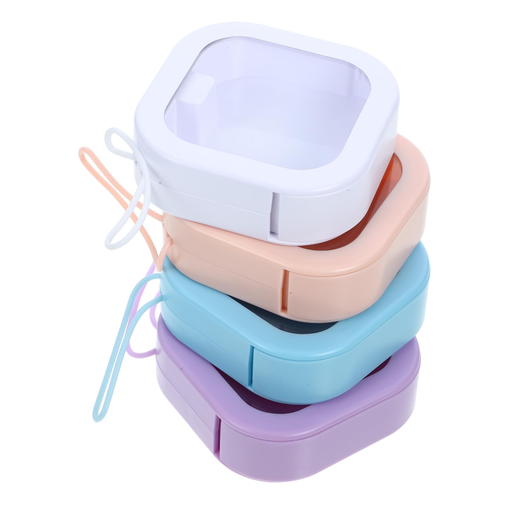 Organisateur portable d'élastiques à cheveux en PP design épuré pour coiffure