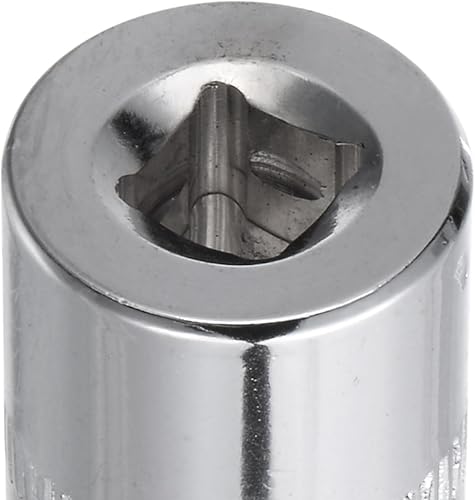 Miniatura 10 de uxcell 4 Pcs 14-Inch Drive 0.315 in 6-Point Zócalo poco profundo, métrico, acero con cromado