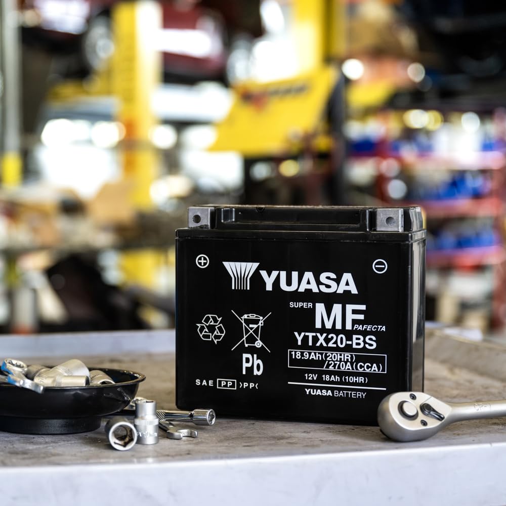 Yuasa YTX20-BS 12V 270 CCA Batería Moto VRLA Lista Instalar